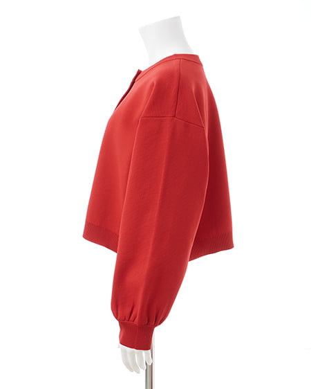 INGNI(イング) ショート丈スポンディッシュニットカーディガン アカ