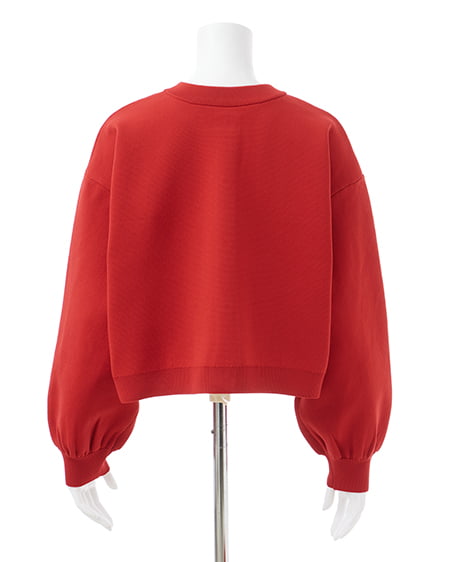 INGNI(イング) ショート丈スポンディッシュニットカーディガン アカ