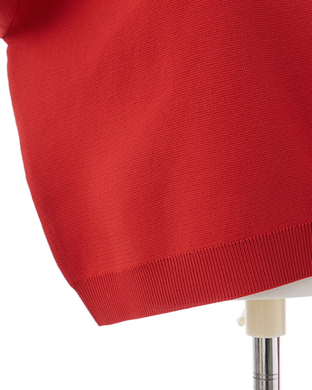 INGNI(イング) ショート丈スポンディッシュニットカーディガン アカ