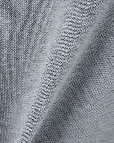 INGNI(イング) 胸エンブレム刺繍スキッパーチュニックニット グレー