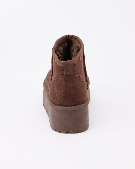 INGNI（イング） 厚底ムートンブーツ ﾌﾞﾗｳﾝ