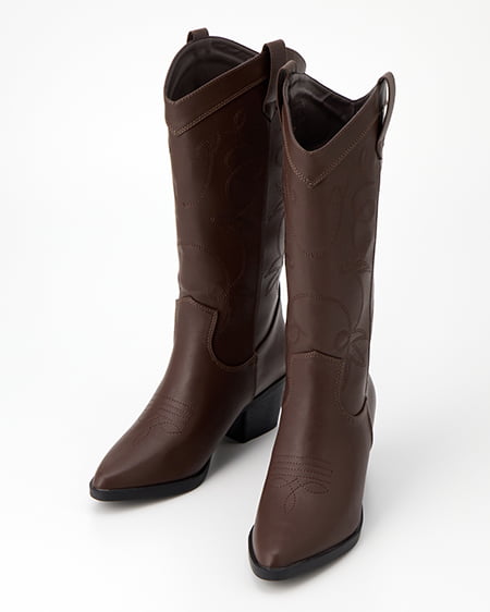 INGNI（イング） ウエスタンブーツ ﾌﾞﾗｳﾝ