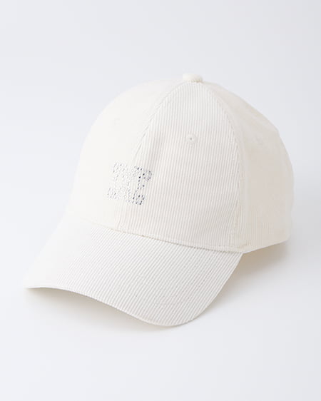 INGNI(イング) ラインストーンロゴキャップ アイボリー