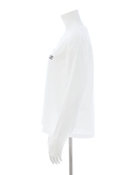 INGNI（イング） シンプルロゴロングTシャツ ｵﾌﾎﾜｲﾄ/ｸﾛ