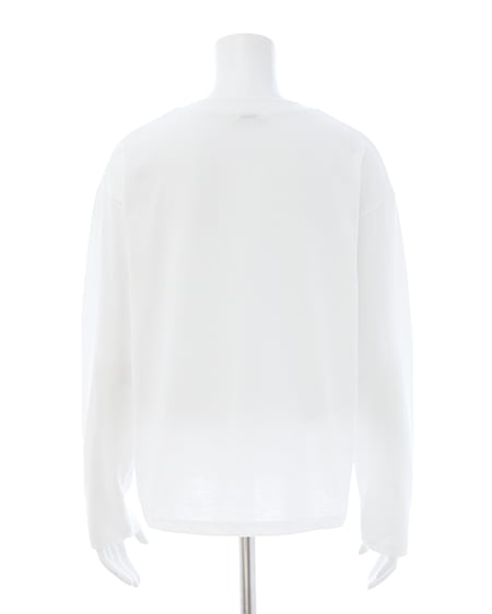 INGNI（イング） シンプルロゴロングTシャツ ｵﾌﾎﾜｲﾄ/ｸﾛ