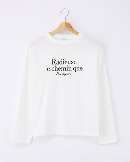 シンプルロゴロングTシャツ