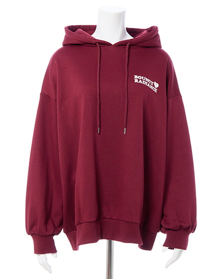 INGNI（イング） バック貼付ハートロゴスウェットチュニックパーカー ﾎﾞﾙﾄﾞｰ