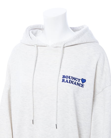 INGNI（イング） バック貼付ハートロゴスウェットチュニックパーカー ｵｰﾄﾐｰﾙ/ﾌﾞﾙｰ