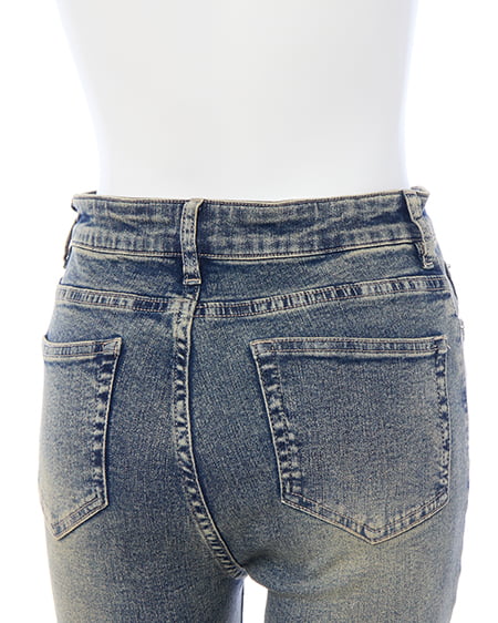 INGNI（イング） フリンジフレアデニムパンツ ﾃﾞﾆﾑ/ﾌﾞﾙｰ