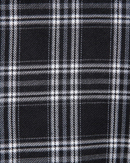 INGNI（イング） バックレースアップチェック柄タックフレアスカート ｸﾛ/ﾁｪｯｸ