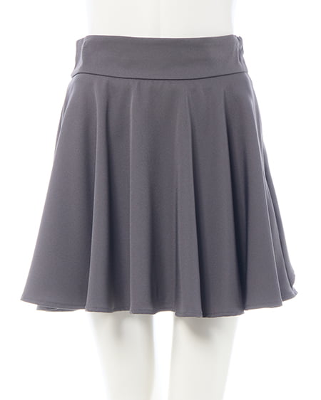 INGNI(イング) バックリボンフレアスカパン グレー