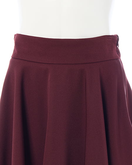 INGNI(イング) バックリボンフレアスカパン ボルドー