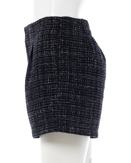 INGNI(イング) ツイードショートパンツ クロ/ツイード