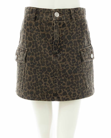 INGNI（イング） アソート柄カーゴミニスカート ﾍﾞｰｼﾞｭ/ﾋｮｳ