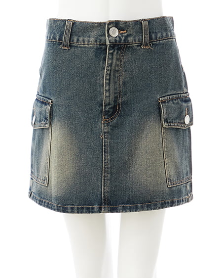 INGNI（イング） アソート柄カーゴミニスカート ﾃﾞﾆﾑ/ｺﾝ