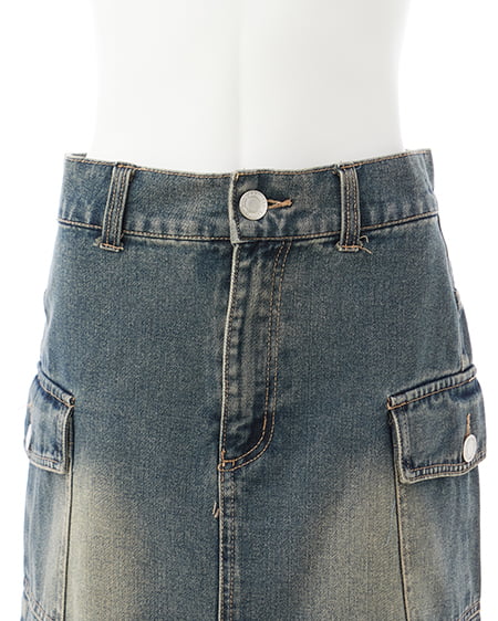 INGNI（イング） アソート柄カーゴミニスカート ﾃﾞﾆﾑ/ｺﾝ