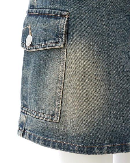 INGNI（イング） アソート柄カーゴミニスカート ﾃﾞﾆﾑ/ｺﾝ