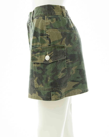 INGNI（イング） アソート柄カーゴミニスカート ﾒｲｻｲ