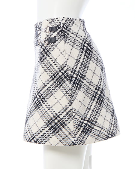 INGNI（イング） ビット付アソート柄タイトミニスカパン ｵﾌｸﾛ/ﾁｪｯｸ