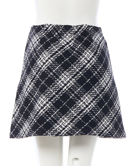 INGNI(イング) ビット付アソート柄タイトミニスカパン クロオフ/チェック