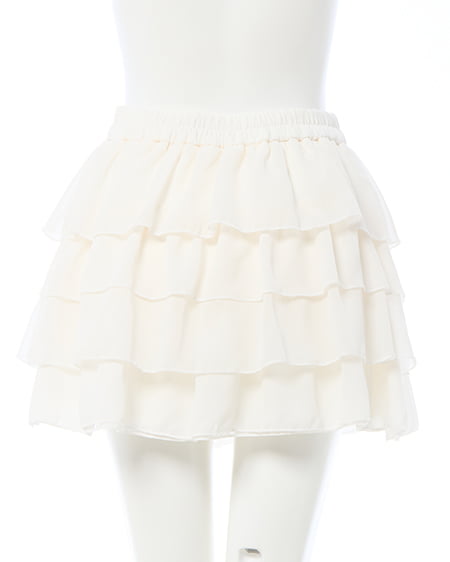 INGNI(イング) シアーフリルミニスカパン オフホワイト