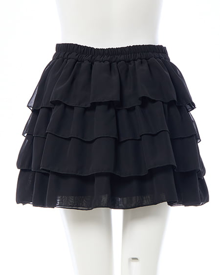 INGNI(イング) シアーフリルミニスカパン クロ