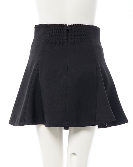 INGNI（イング） ハイウエストフレアミニスカパン ｸﾛ