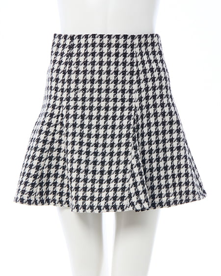 INGNI(イング) ハイウエストフレアミニスカパン チドリ