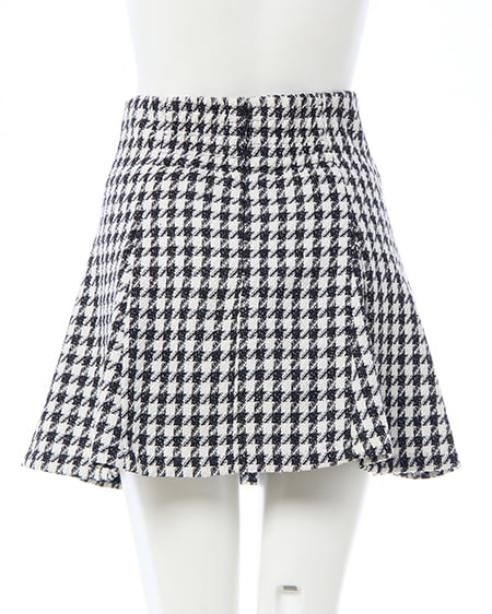 INGNI(イング) ハイウエストフレアミニスカパン チドリ