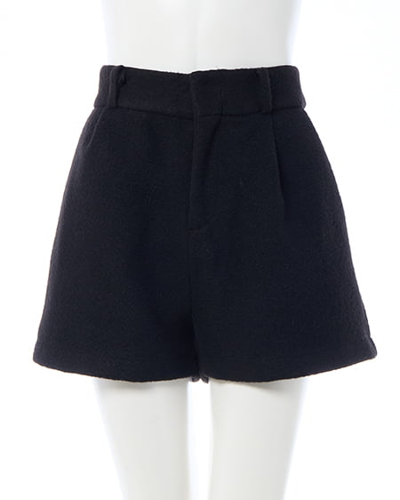 ウール混ショートパンツ