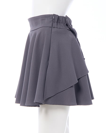 INGNI（イング） バックリボンフレアスカパン ｸﾞﾚｰ