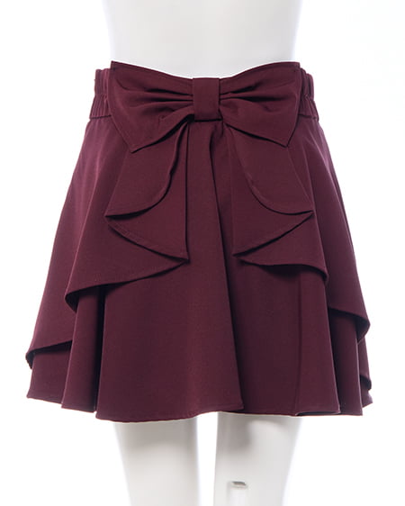 INGNI（イング） バックリボンフレアスカパン ﾎﾞﾙﾄﾞｰ