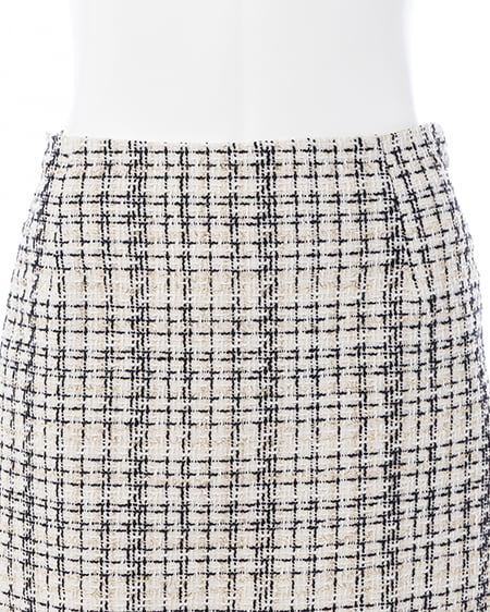 INGNI(イング) バックリボンツイードタイトミニスカパン オフ/ツイード