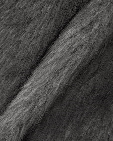 INGNI（イング） マグネットボタンスタンドカラーエコファーコート ｸﾞﾚｰ/ﾐｯｸｽA