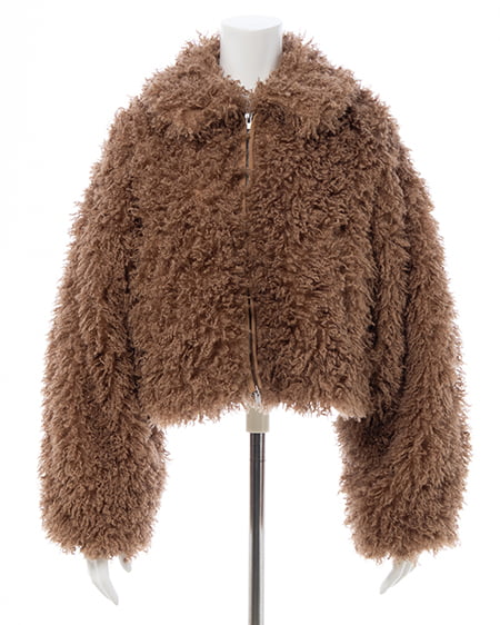 INGNI（イング） ステンカラープードルエコファーブルゾン ﾓｶ