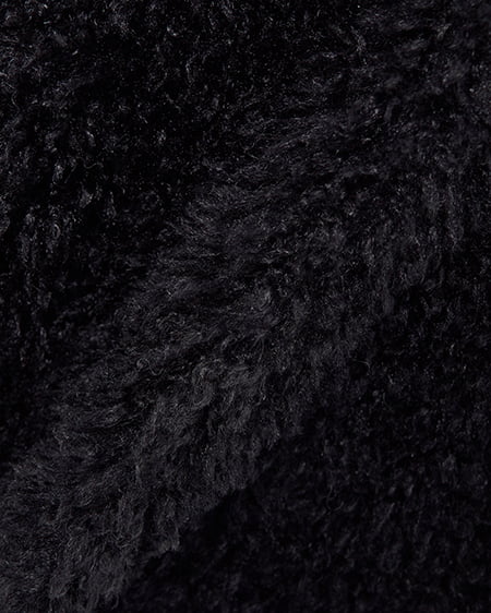 INGNI（イング） リボン付スタンドボアブルゾン ｸﾛ