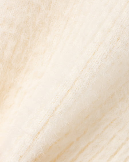 INGNI（イング） フェザーデコルテオープンニットワンピース ｵﾌﾎﾜｲﾄ