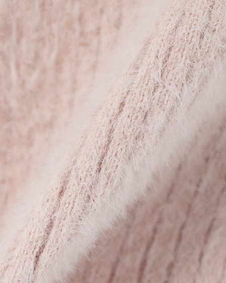 INGNI（イング） フェザーデコルテオープンニットワンピース ﾋﾟﾝｸ