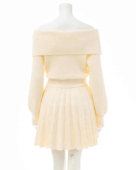 INGNI（イング） オフショルニットワンピース ｱｲﾎﾞﾘｰ