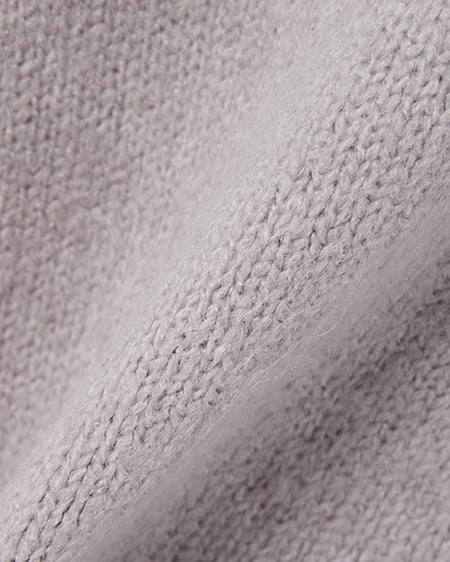 INGNI（イング） エコファー付ニットパーカー ｸﾞﾚｰ