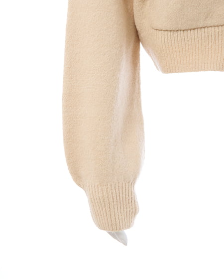 INGNI（イング） エコファー付ニットパーカー ﾍﾞｰｼﾞｭ