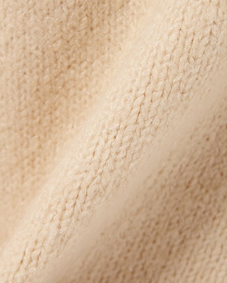 INGNI（イング） エコファー付ニットパーカー ﾍﾞｰｼﾞｭ