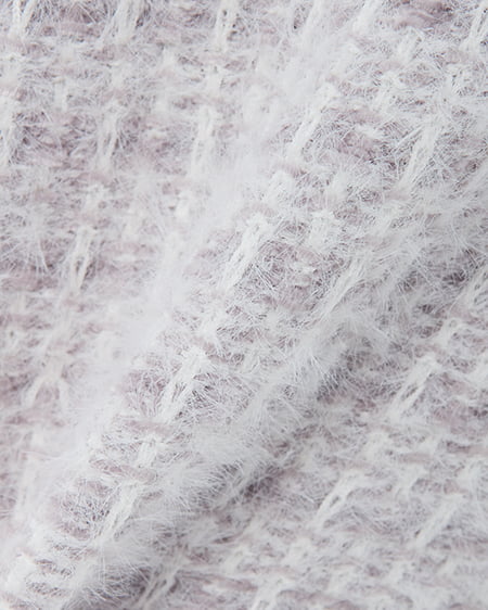 INGNI（イング） フェザーツイードニットカーディガン ｵﾌﾎﾜｲﾄ/ｸﾞﾚｰｼﾞｭ