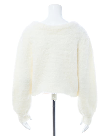 INGNI(イング) 2Wayシャギーニットカーディガン アイボリー