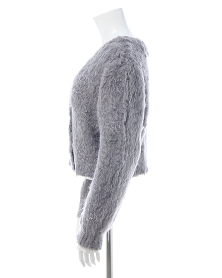 INGNI(イング) 2Wayシャギーニットカーディガン チャコールグレー