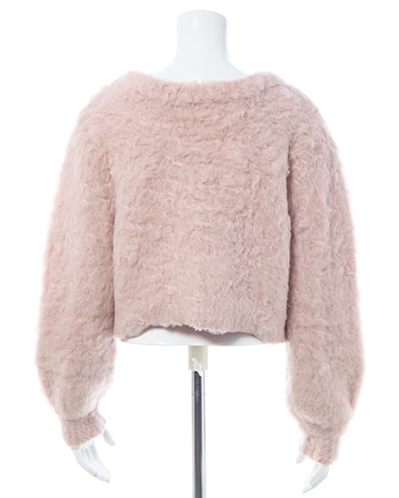 INGNI(イング) 2Wayシャギーニットカーディガン ピンク