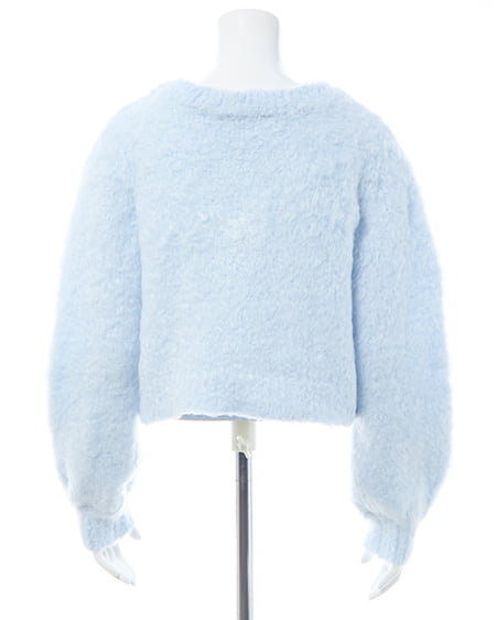 INGNI(イング) 2Wayシャギーニットカーディガン サックス