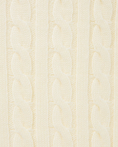 INGNI（イング） ポンポン付フェイクファーケーブルニットパーカー ｱｲﾎﾞﾘｰ