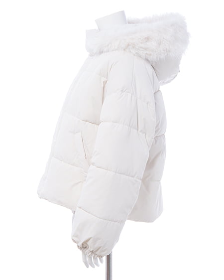 INGNI(イング) エコファー取り外し中綿ジャケット オフホワイト