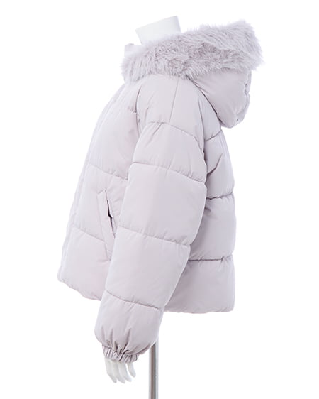 INGNI（イング） エコファー取り外し中綿ジャケット ｸﾞﾚｰｼﾞｭ